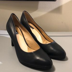 Navy Business Heels